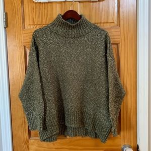 H&M speckled mock neck sweater